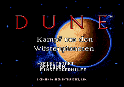 Dune: The Battle for Arrakis - Screenshot - Game Title Image