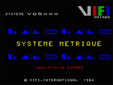 Systeme Metrique - Screenshot - Game Title Image