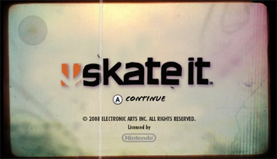 Skate It - Screenshot - Game Title Image