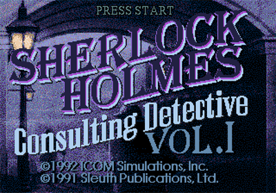Sherlock Holmes: Consulting Detective - Screenshot - Game Title Image