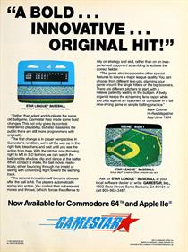 Star League Baseball - Advertisement Flyer - Front Image