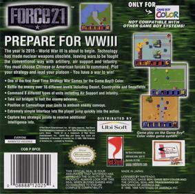 Force 21 - Box - Back Image