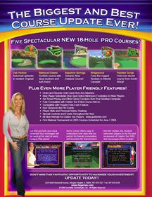 Golden Tee Fore! 2005 Extra - Advertisement Flyer - Back Image