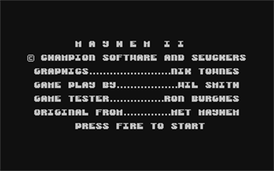 Mayhem II - Screenshot - Game Title Image