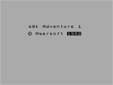 Adventure 1 - Screenshot - Game Title Image