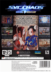 SVC Chaos: SNK vs. Capcom - Box - Back Image