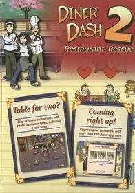 Diner Dash 2: Restaurant Rescue - Box - Front Image