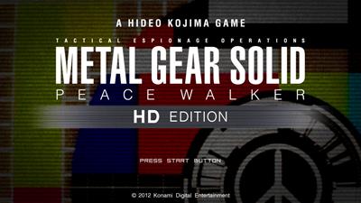 Metal Gear Solid: Peace Walker HD Edition - Screenshot - Game Title Image