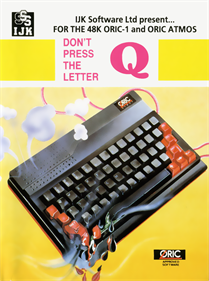 Don't Press the Letter Q - Box - Back - Reconstructed