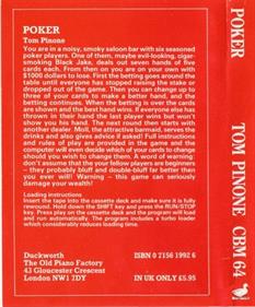 Poker (Duckworth) - Box - Back Image