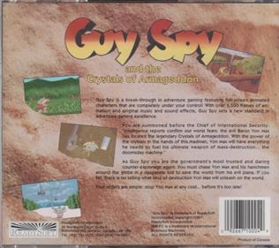 Guy Spy and the Crystals of Armageddon - Box - Back Image