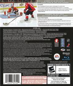 NHL 09 - Box - Back Image