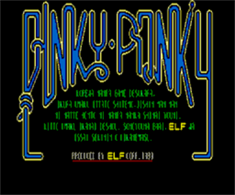 Pinky Ponky 2: Twilight Games - Screenshot - Game Title Image