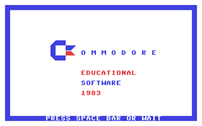 Football (Commodore Educational Software) - Screenshot - Game Title Image
