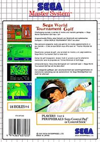 Sega World Tournament Golf - Box - Back Image