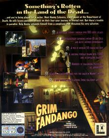 Grim Fandango - Box - Back Image