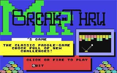 Mr. Break-Thru - Screenshot - Game Title Image