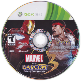 Marvel vs. Capcom 3: Fate of Two Worlds - Disc Image