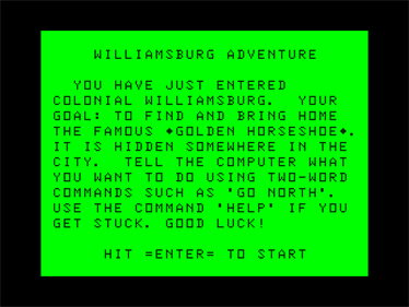 Williamsburg: Adventure 3 - Screenshot - Game Title Image