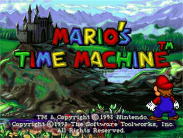 Mario's Time Machine - Screenshot - Game Title Image