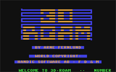 3D-Roam - Screenshot - Game Title Image
