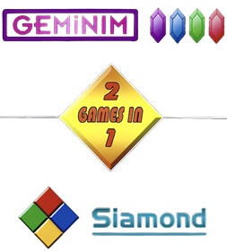 2 Games in 1: Geminim / Siamond - Clear Logo Image