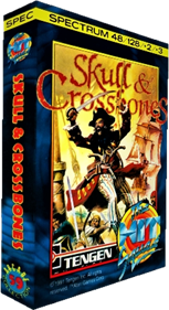 Skull & Crossbones  - Box - 3D Image