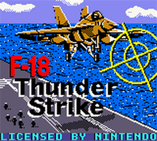 F-18 Thunder Strike - Screenshot - Game Title Image