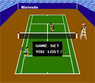 Tennis - Screenshot - Game Over Image