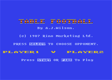 Table Football - Screenshot - Game Title Image