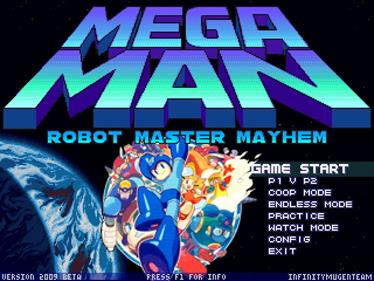 Mega Man: Robot Master Mayhem - Screenshot - Game Title Image