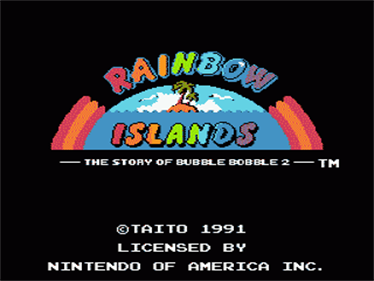 Rainbow Islands - Screenshot - Game Title Image