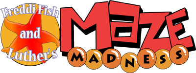 Freddi Fish and Luther's Maze Madness - Clear Logo Image