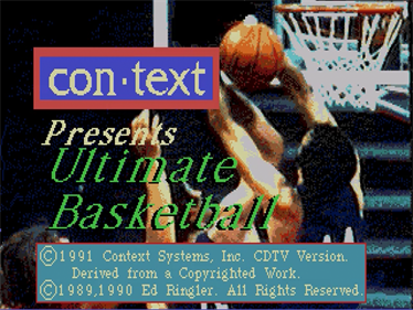 Ultimate Basketball - Screenshot - Game Title Image