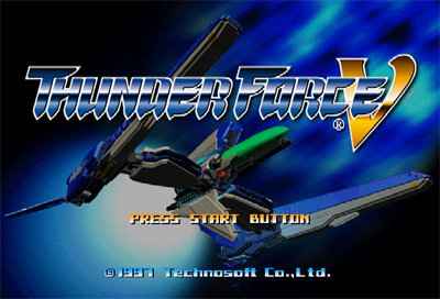 Thunder Force V - Screenshot - Game Title Image