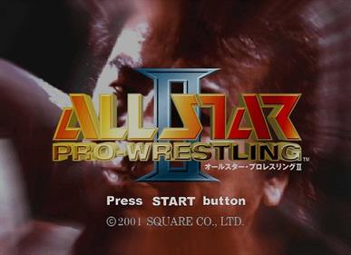 All Star Pro-Wrestling II - Screenshot - Game Title Image