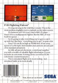 F-16 Fighting Falcon - Box - Back Image