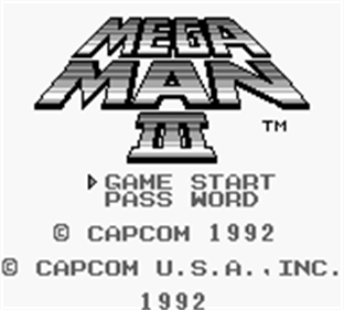 Mega Man III - Screenshot - Game Title Image