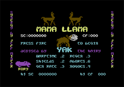 Mama Llama - Screenshot - Game Title Image