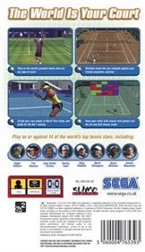 Virtua Tennis: World Tour - Box - Back Image
