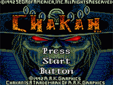 Chakan - Screenshot - Game Title Image