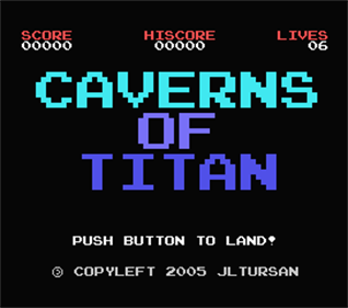 Caverns of Titan - Screenshot - Game Title Image
