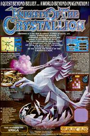 Knights of the Crystallion - Advertisement Flyer - Front