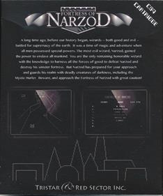 Fortress of Narzod - Box - Back Image