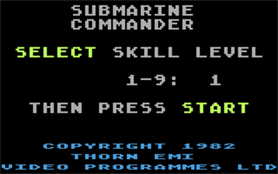 Submarine Commander - Screenshot - Game Title Image