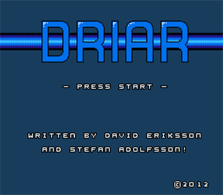 Driar - Screenshot - Game Title Image