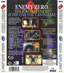 Enemy Zero - Box - Back Image