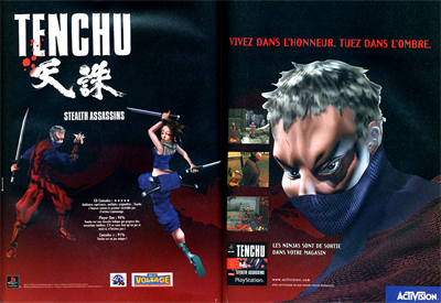 Tenchu: Stealth Assassins - Advertisement Flyer - Front Image