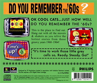 Do You Remember the '60s - Box - Back Image