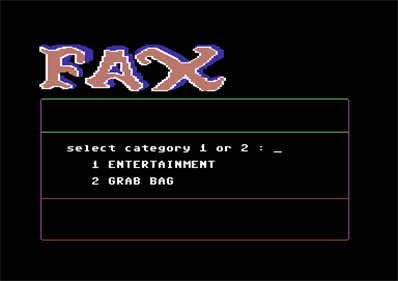 FAX - Screenshot - Game Select Image